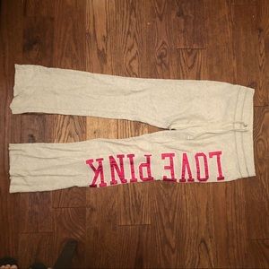 Pink Victoria Secret campus pant
